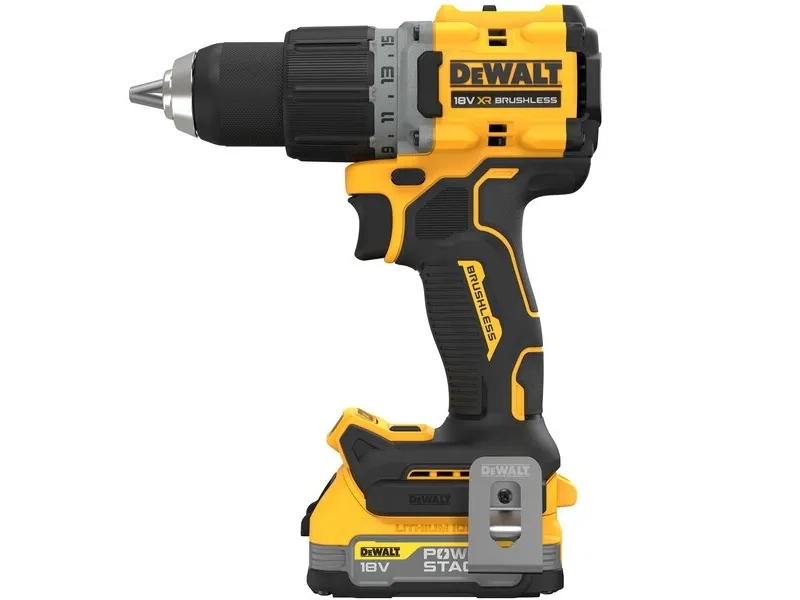 DeWALT DCD800E2T-QW, Pistolgreb boremaskine, Børstefri, 1,3 cm, 2000 rpm, 5,5 cm, 90 Nm