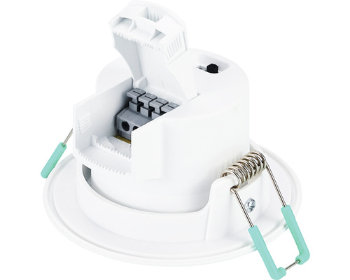 LED inbouwspot, draaibaar, IP44, 5,5W, 550 lm, verstelbaar, wit/zwart, Ø 8,7/6,8-7,4 cm, 230V