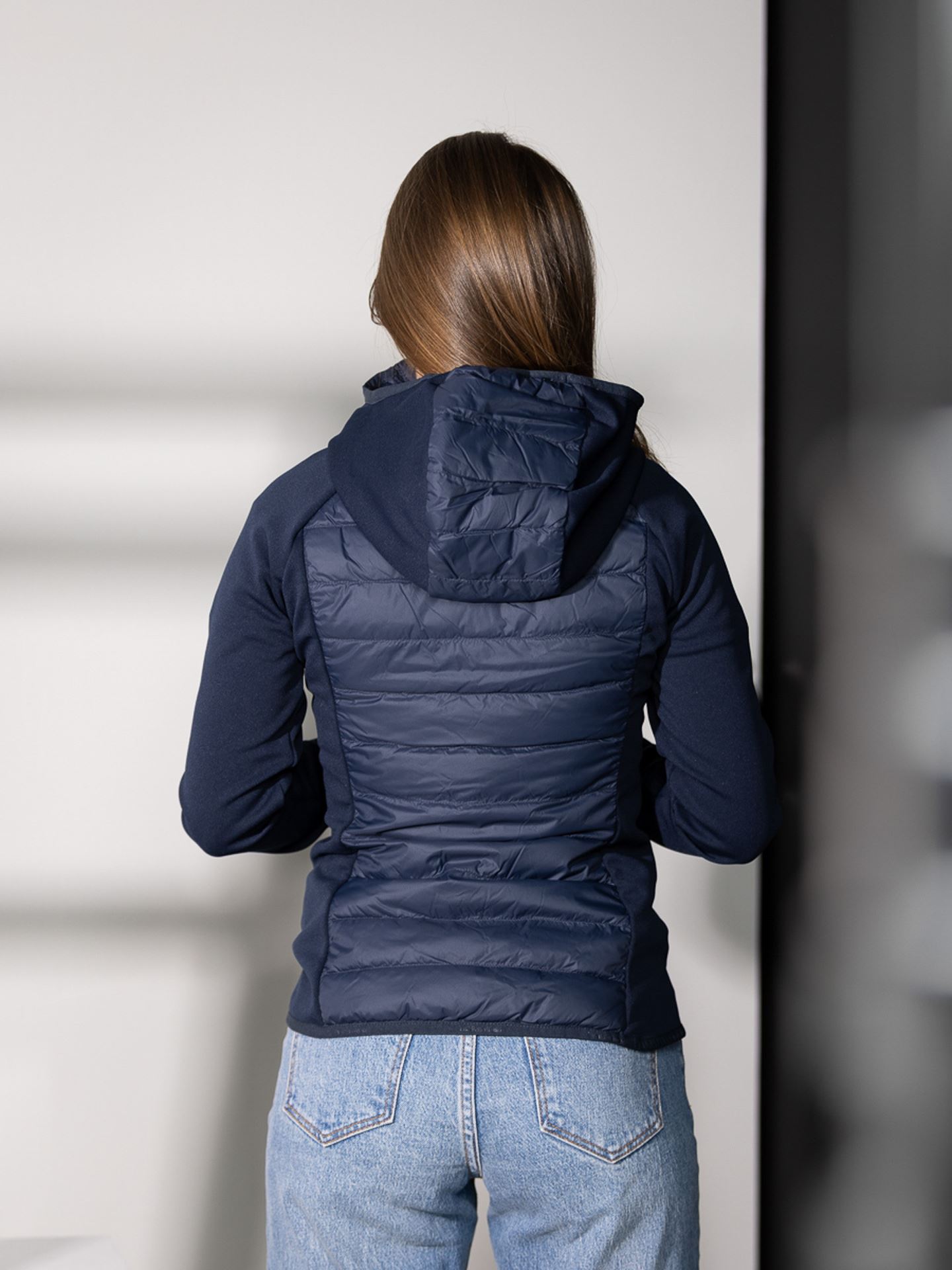 Down Hybrid Hood Jacket