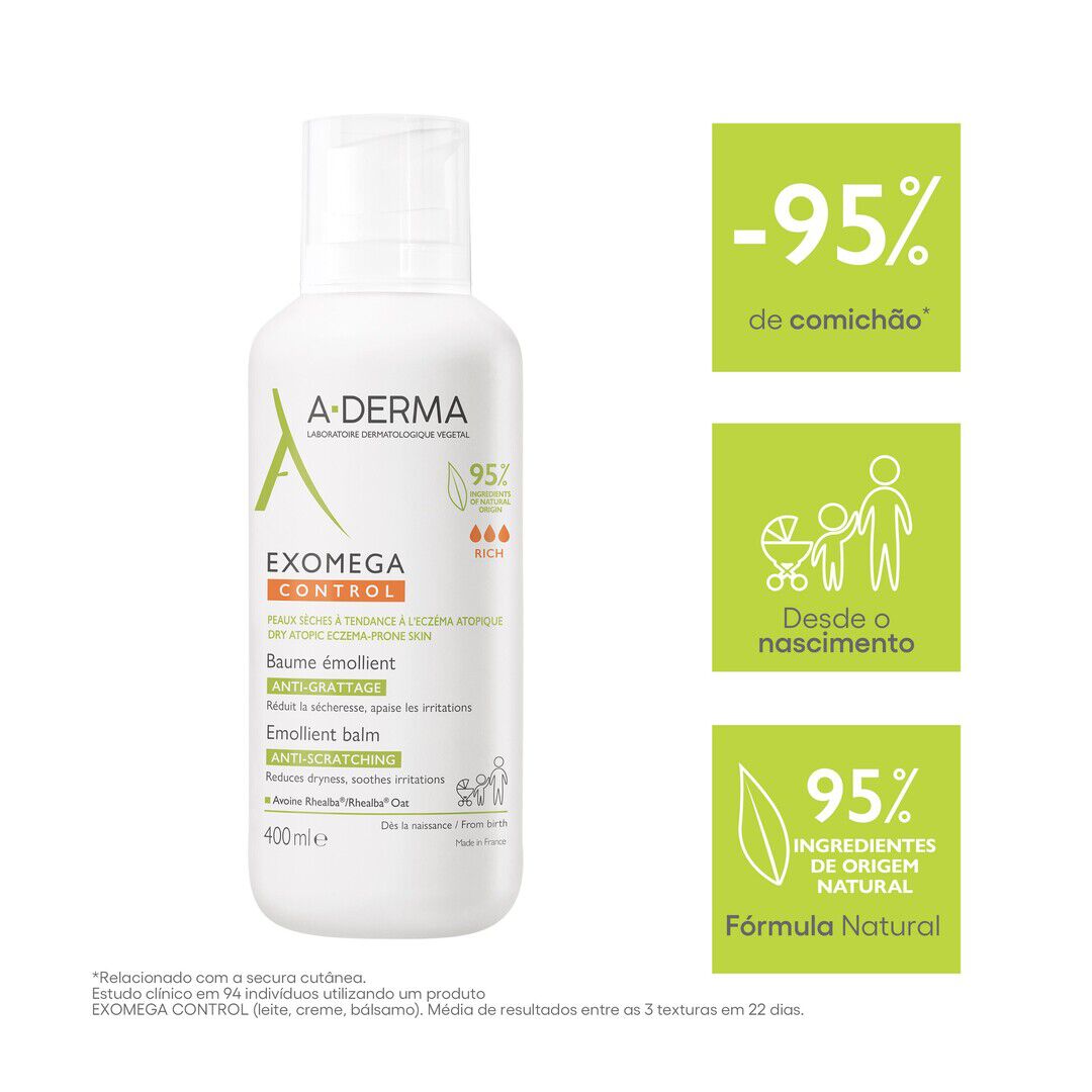 Exomega Control - Bálsamo Emoliente Antiprurido - 400ml