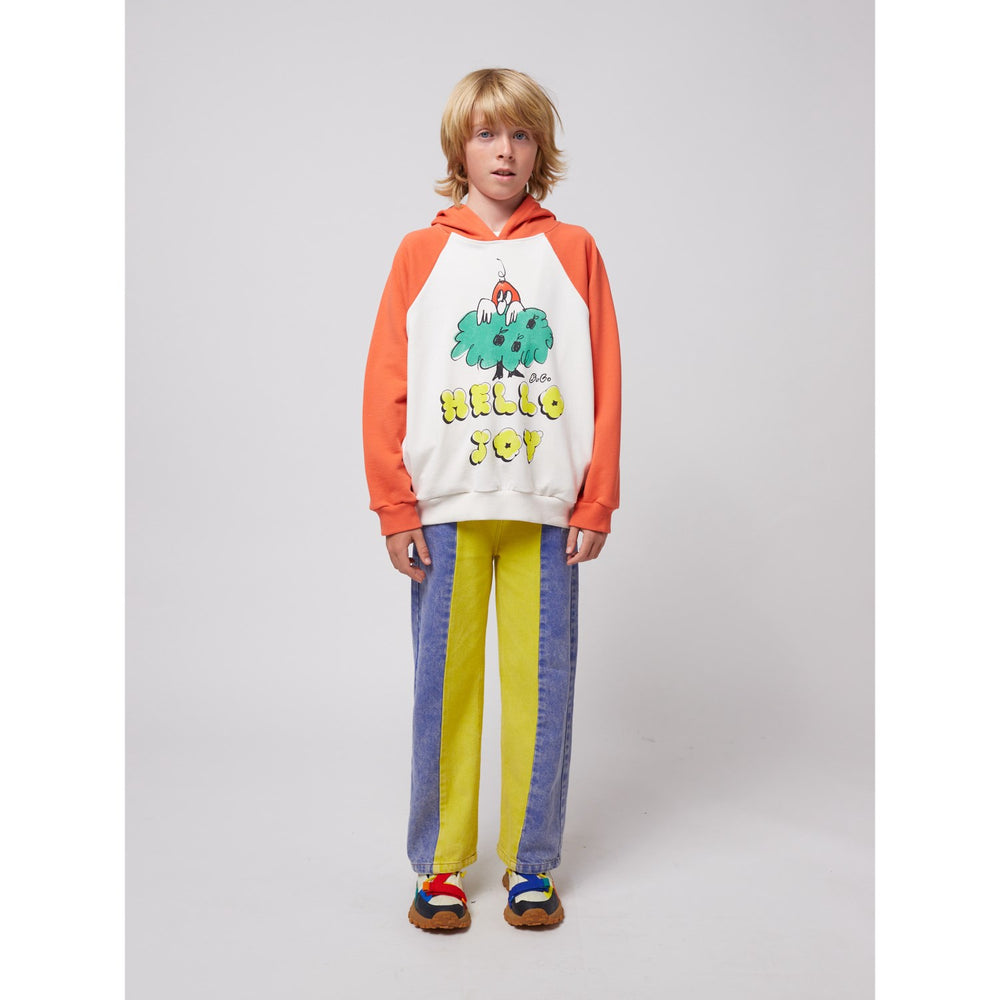 Køb Bobo Choses Multicolor Hello Joy Ranglan Ærmer Hættetrøje