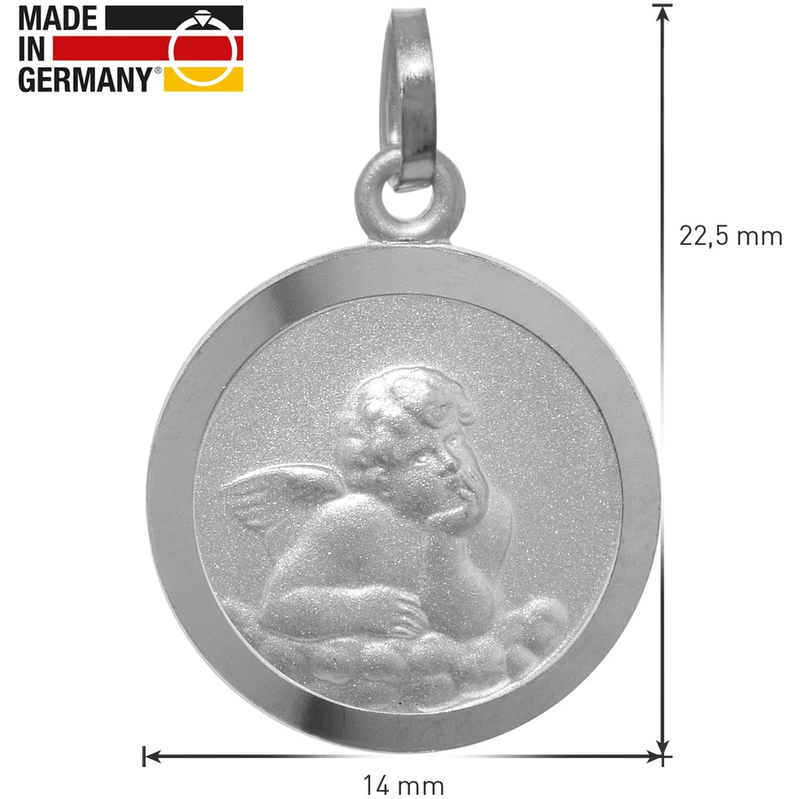 trendor Kinder-Halskette mit Schutzengel-Anhänger Silber 925 silver