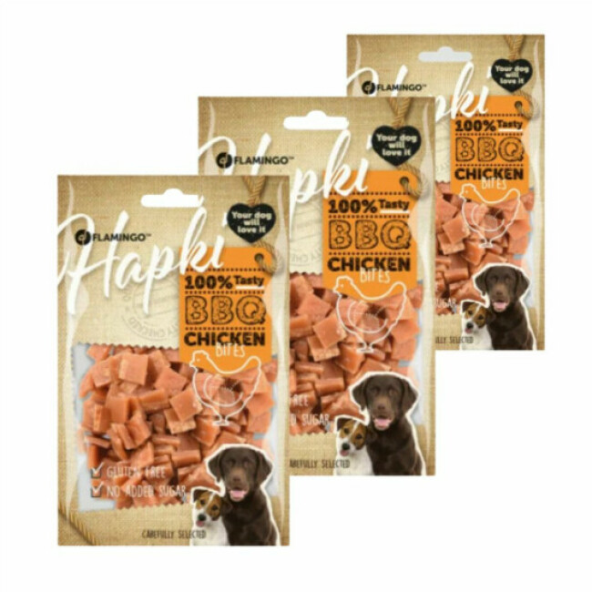 Sachet de friandises en morceaux Hapki pour chien