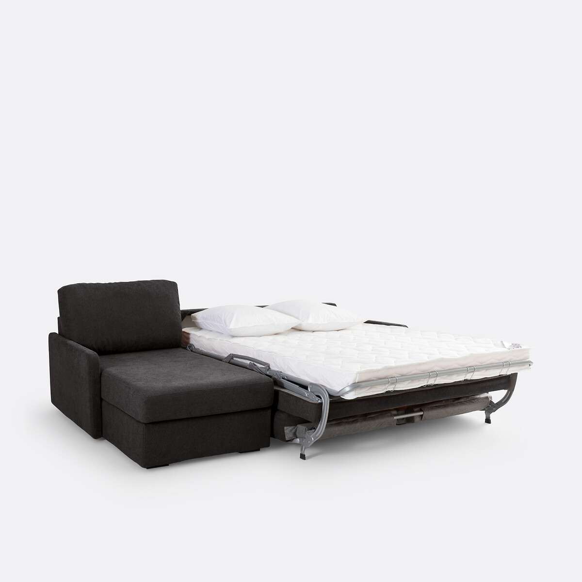 LA REDOUTE INTERIEURS<br>Sofá-cama de canto, tecido texturizado, espuma Marta