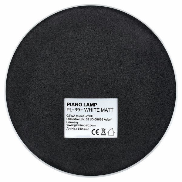 Gewa PL-39 Piano Lamp White Matte
