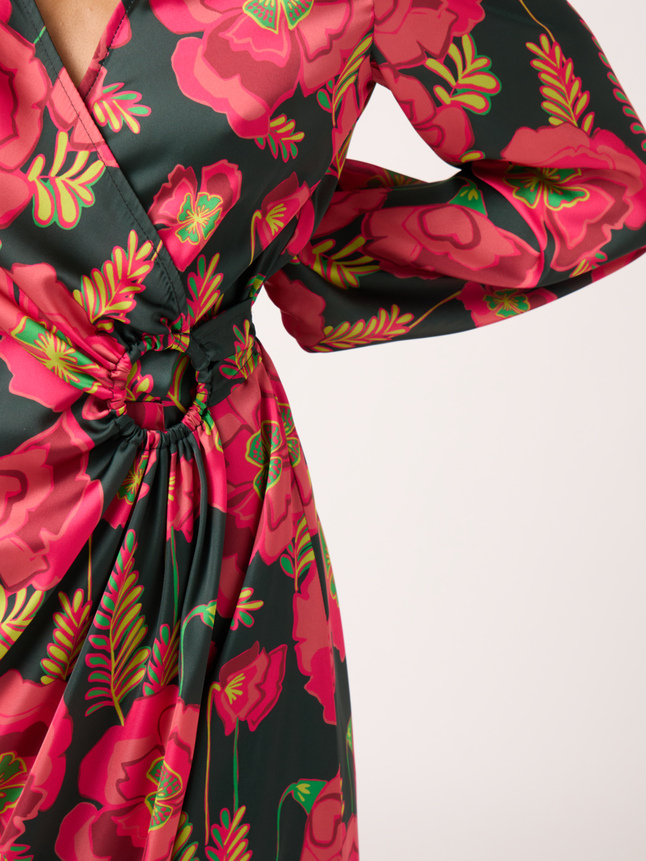 Robe longue fleurie