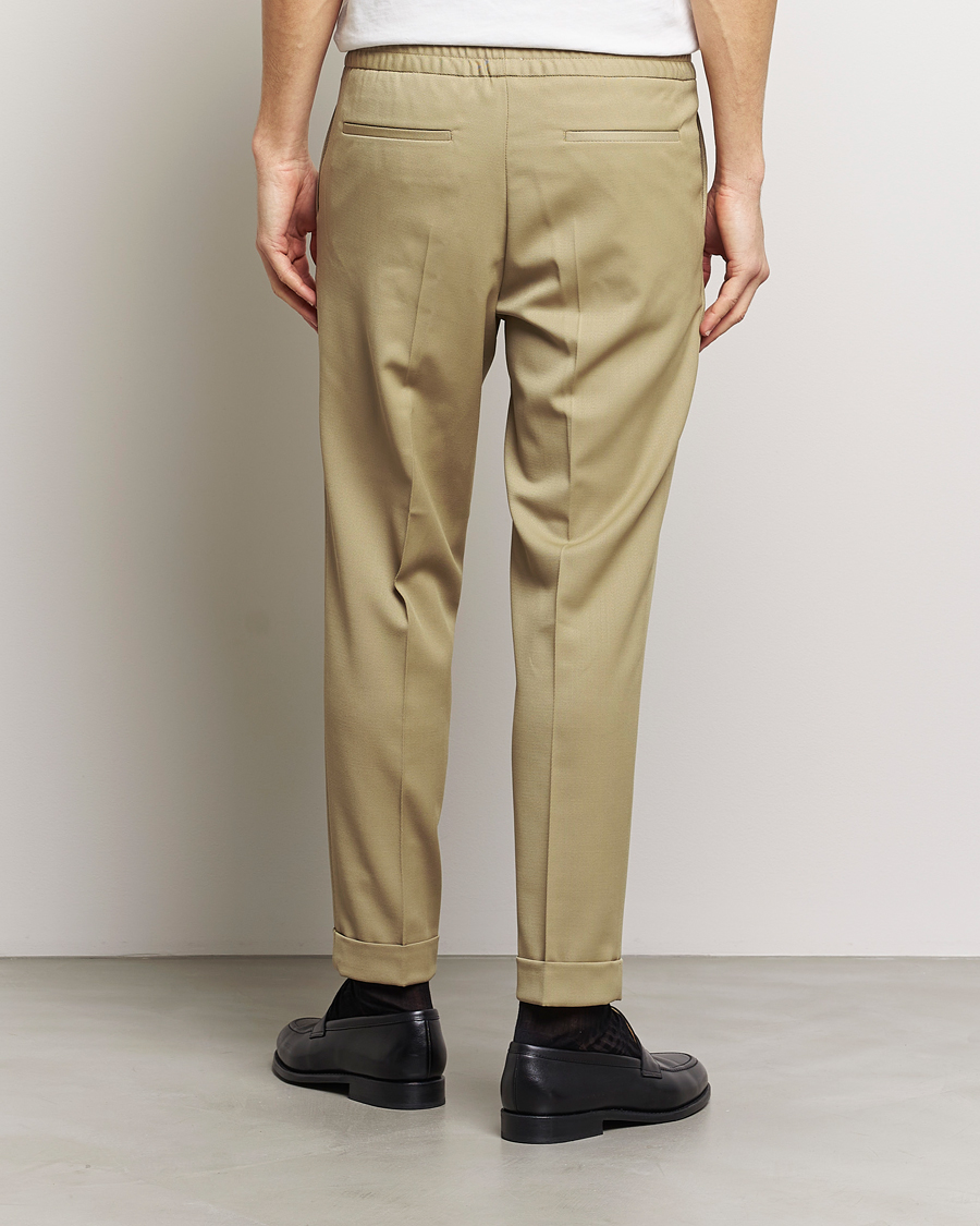 Filippa K Terry Cropped Trousers Sage Melange