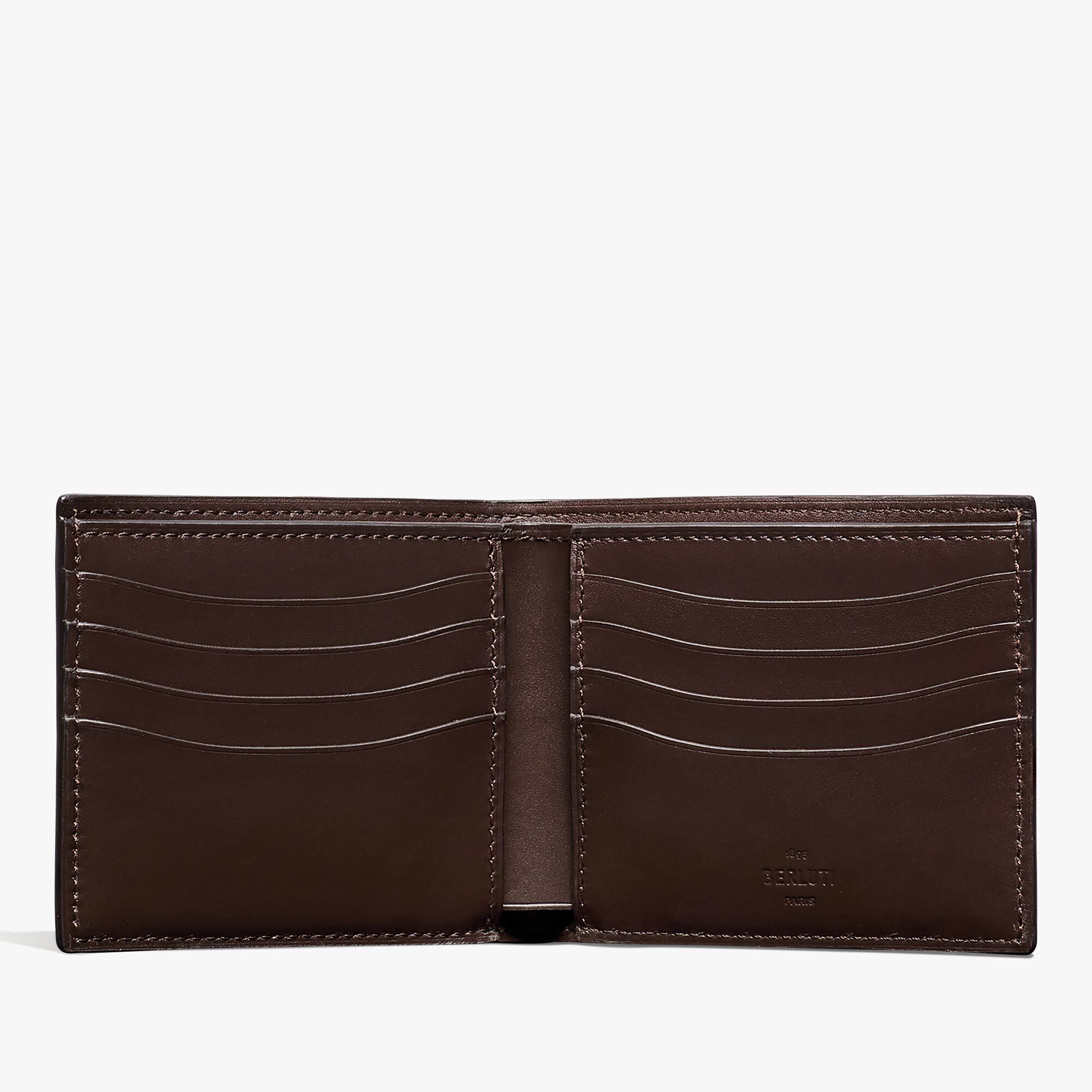 Portefeuille Makore En Cuir Scritto
