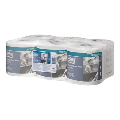 Tork Plus Portable M2 - Rouleau d'essuie-tout - 400 feuilles - pack de 6