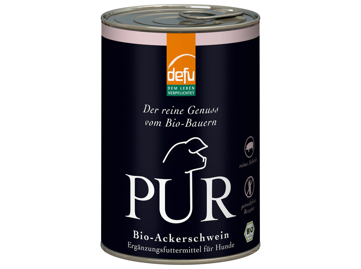 COMIDA HÚMIDA CÃO BIO DEFU SUÍNO PREMIUM LATA 400G DF