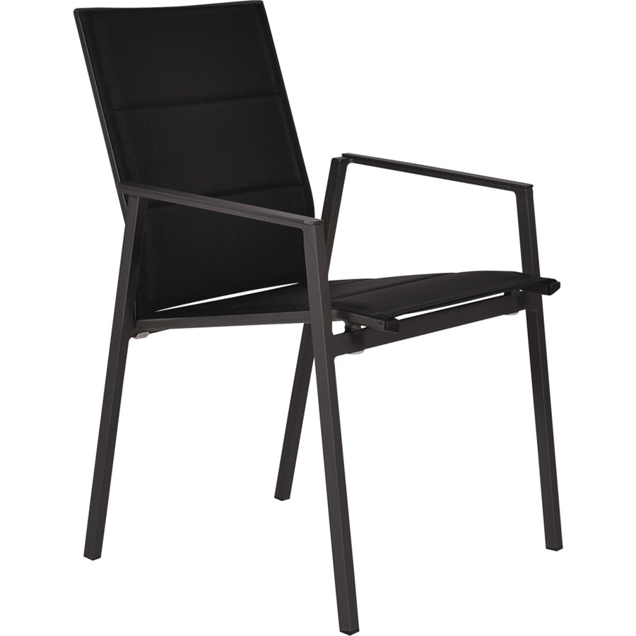Stuhl Toledo Edelstahl schwarz