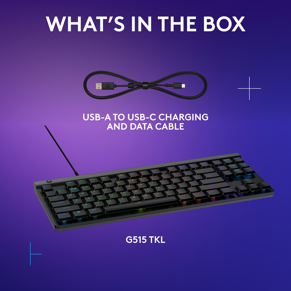 Logitech G G515 gamingtastatur (tactilt, sort)