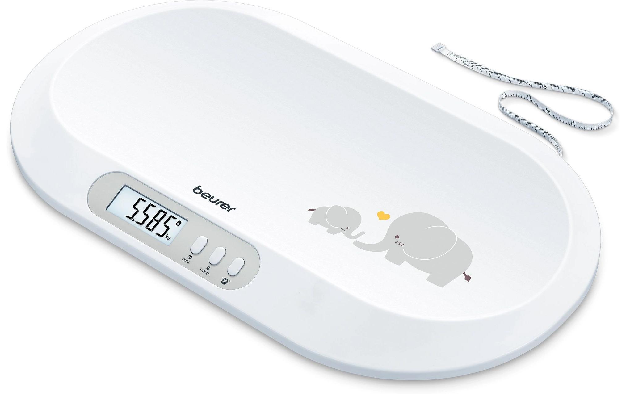 Babywaage BY90 BluetoothWaage mit rutsch- und abriebfesten Gummifüssen