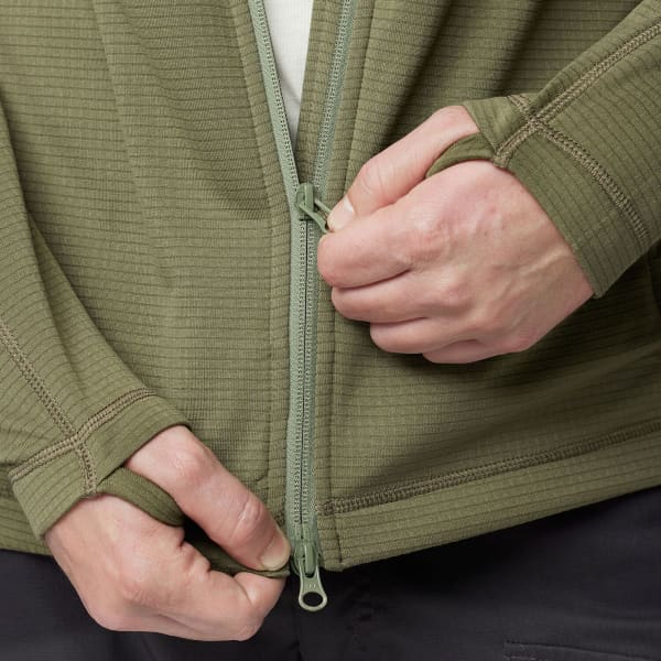 Veste polaire randonnée FJALLRAVEN ABISKO LITE FLEECE JACKET M GREEN