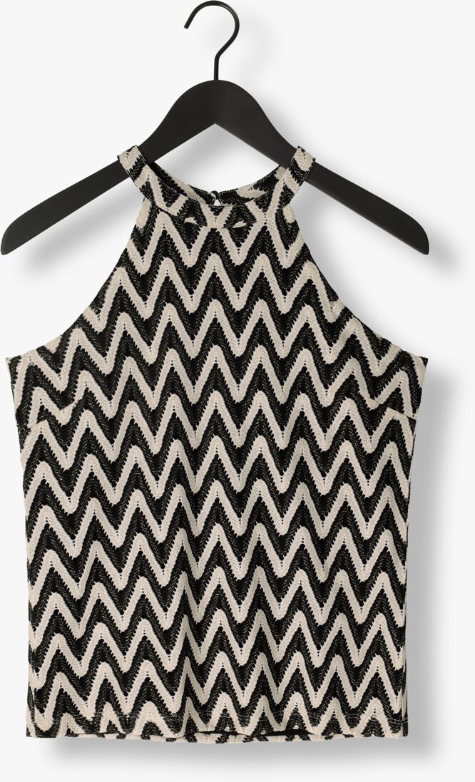 SUMMUM zwarte summum top singlet zig zag crochet