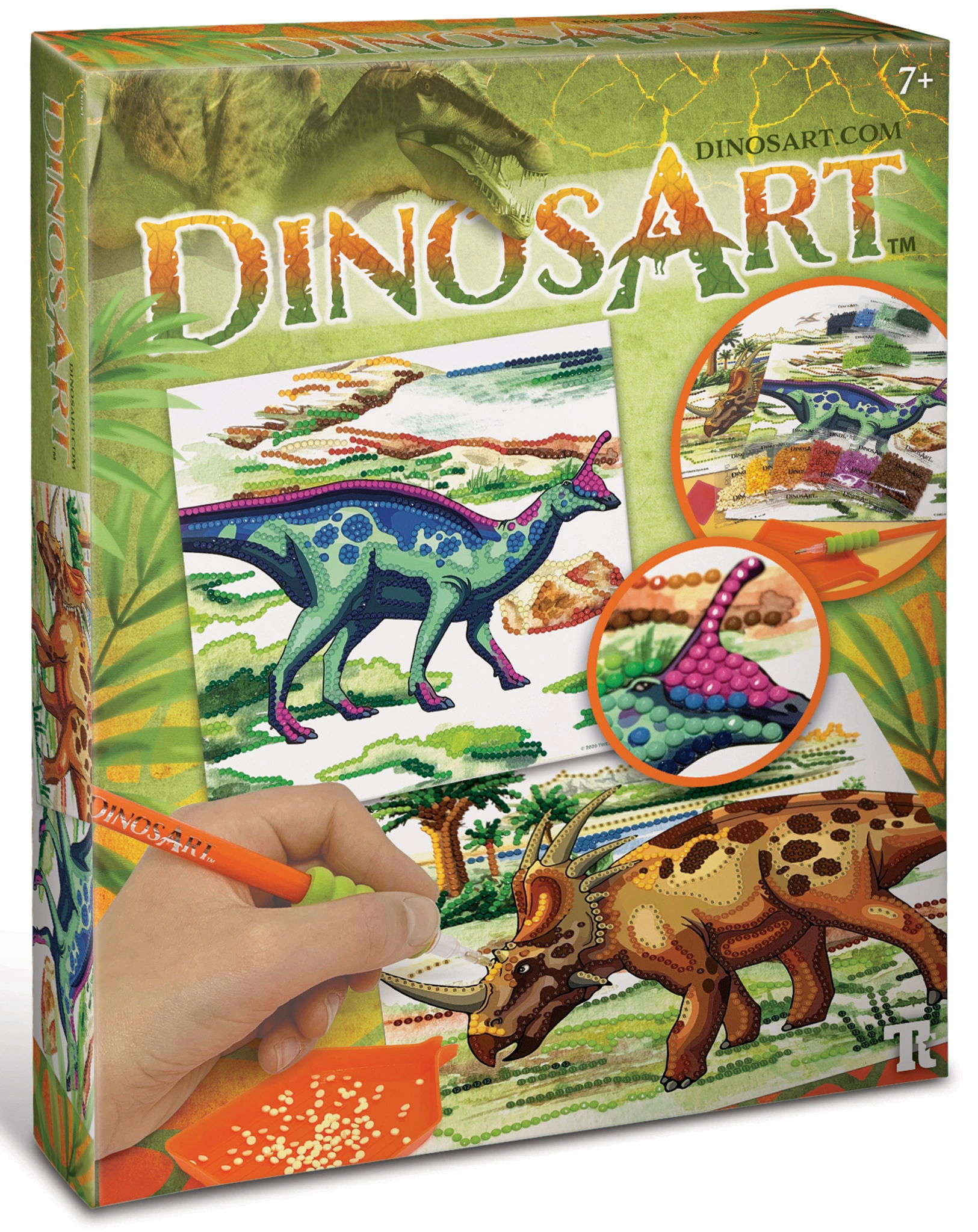 Klebe-Malset DINOARTS in bunt