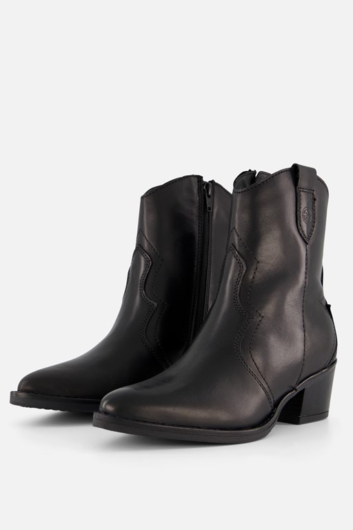 Tamaris Cowboylaarzen zwart Leer
