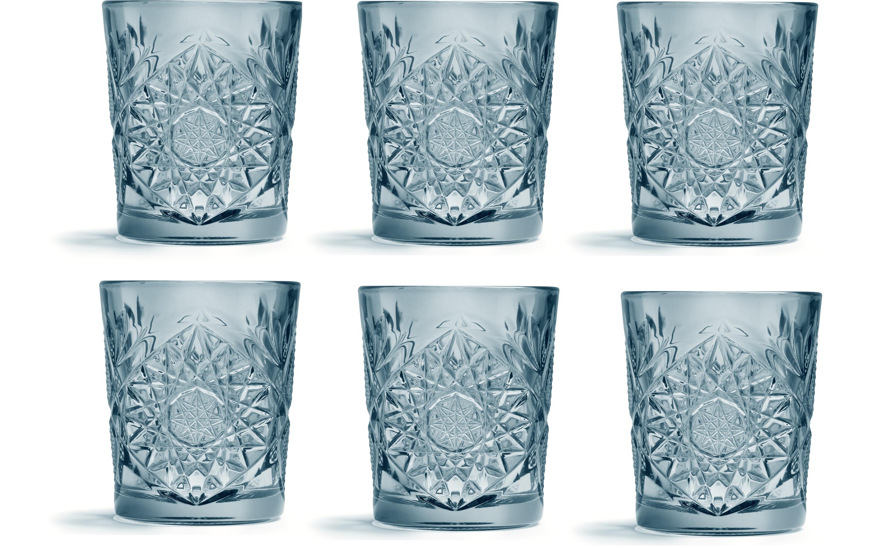 Gin Glas Hobstar 350 ml, 6 Stück, BlauBecher Hobstar
