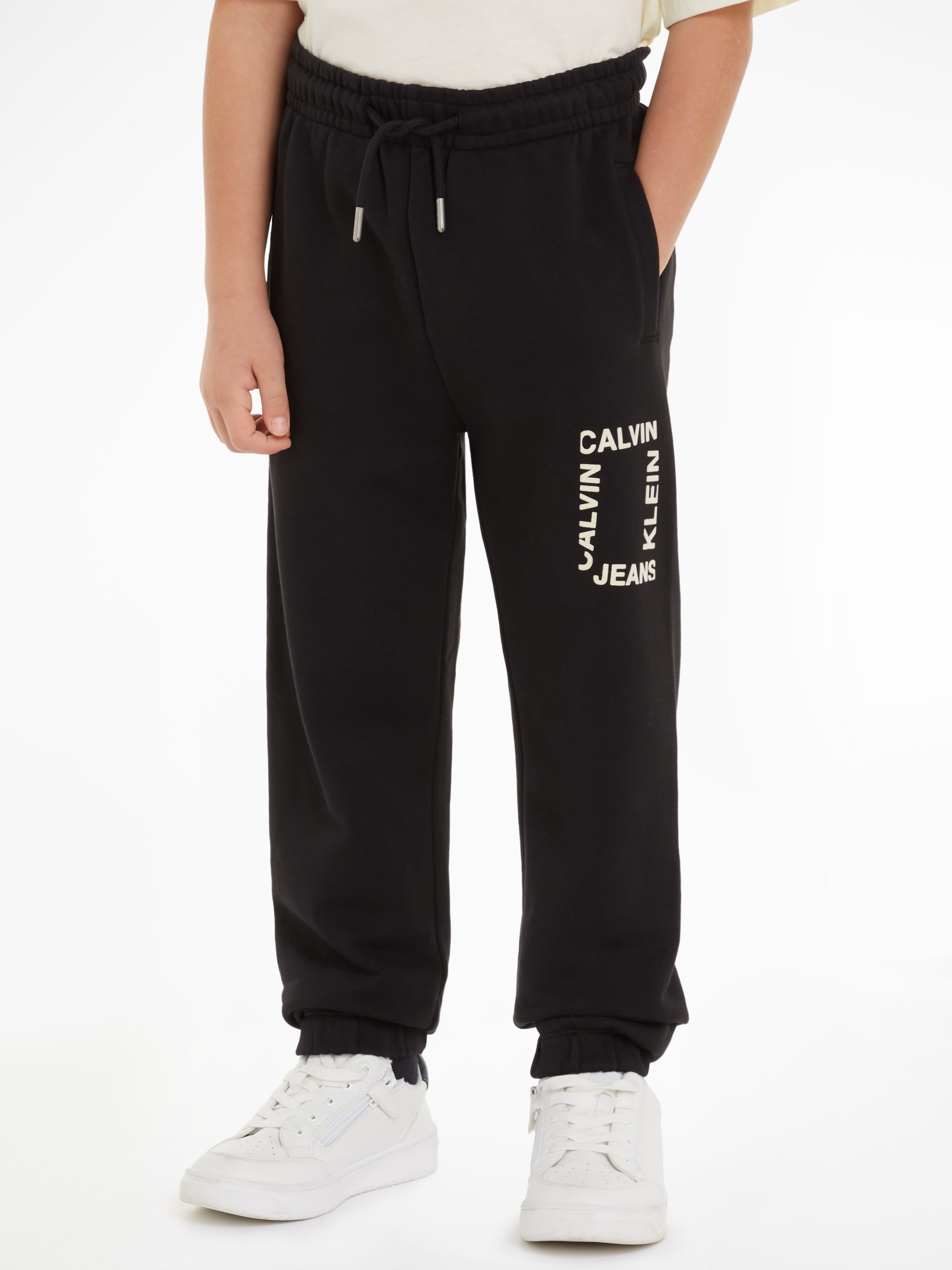 Calvin Klein Jeans Sweathose »MINI HERO FLOCK LOGO PANTS«  für Kinder bis 16 Jahre