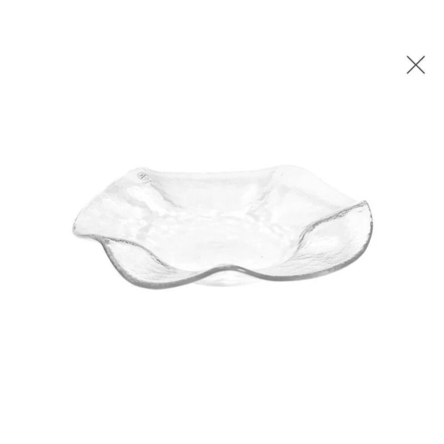 Hergiswiler Glas Wellenrandteller 21cm