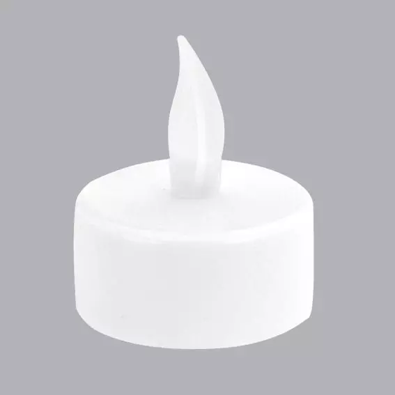 Lot de 6 Bougies LED vacillantes Chauffe-plat Blanc chaud