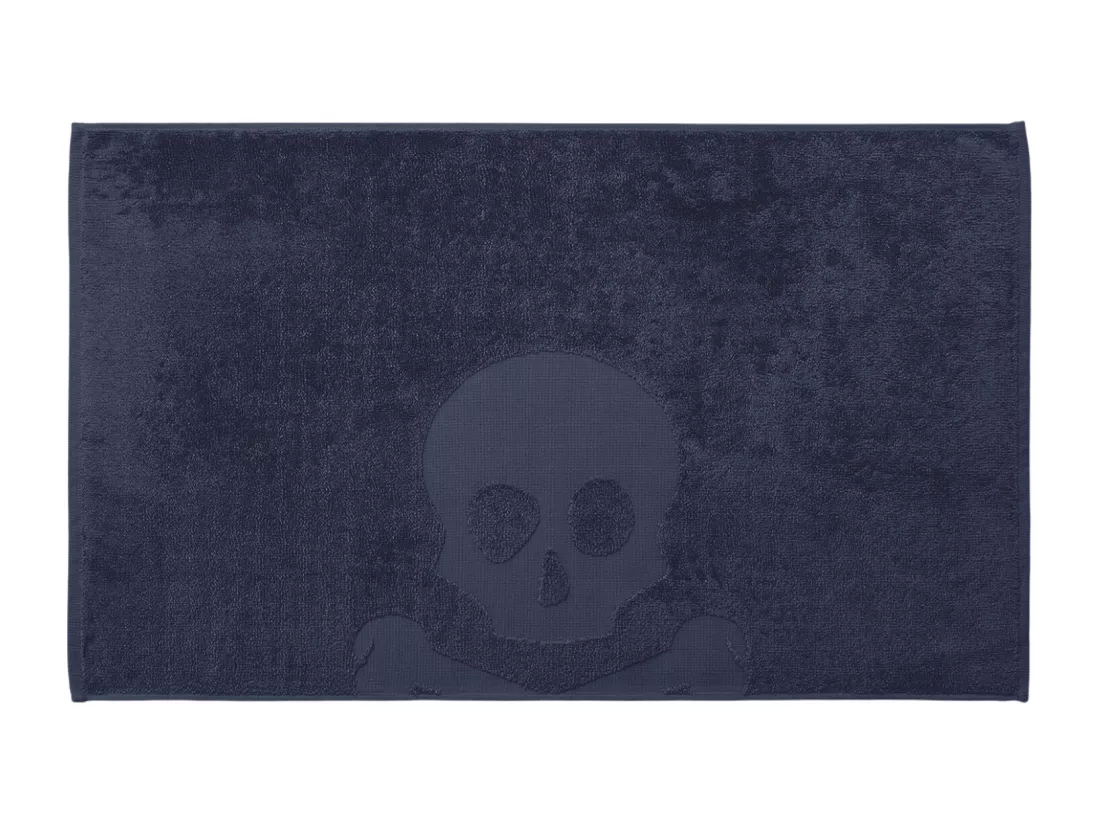 Tapis de bain Skull 50x80cm 100% Coton 750GSM Bleu marine Scalpers Home