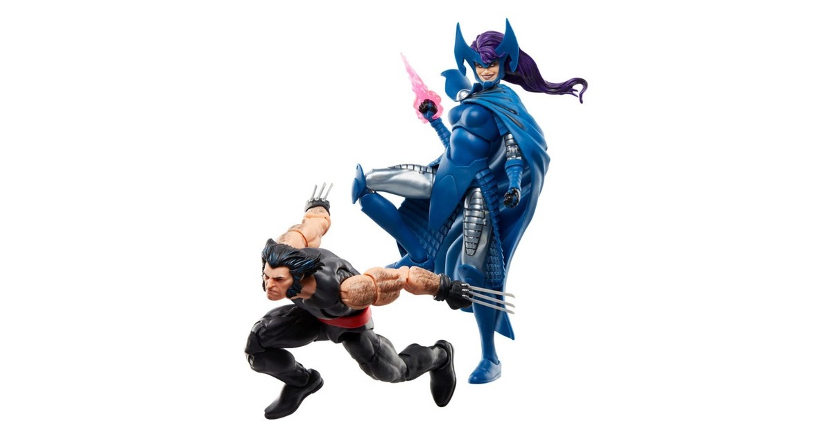 HasbroWolverine 50th Anniversary Marvel Legends Action Figure 2-Pack Wolverine & Psylocke 15 cm Speelfiguur