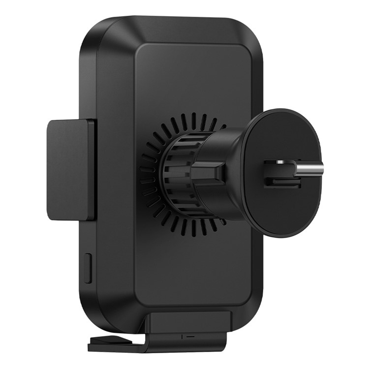 (15W) Qi Wireless Charge Auto KFZ Smartphone Halterung Ladegerät für Lüftungsgitter mit Automatik Verriegelung - Schwarz