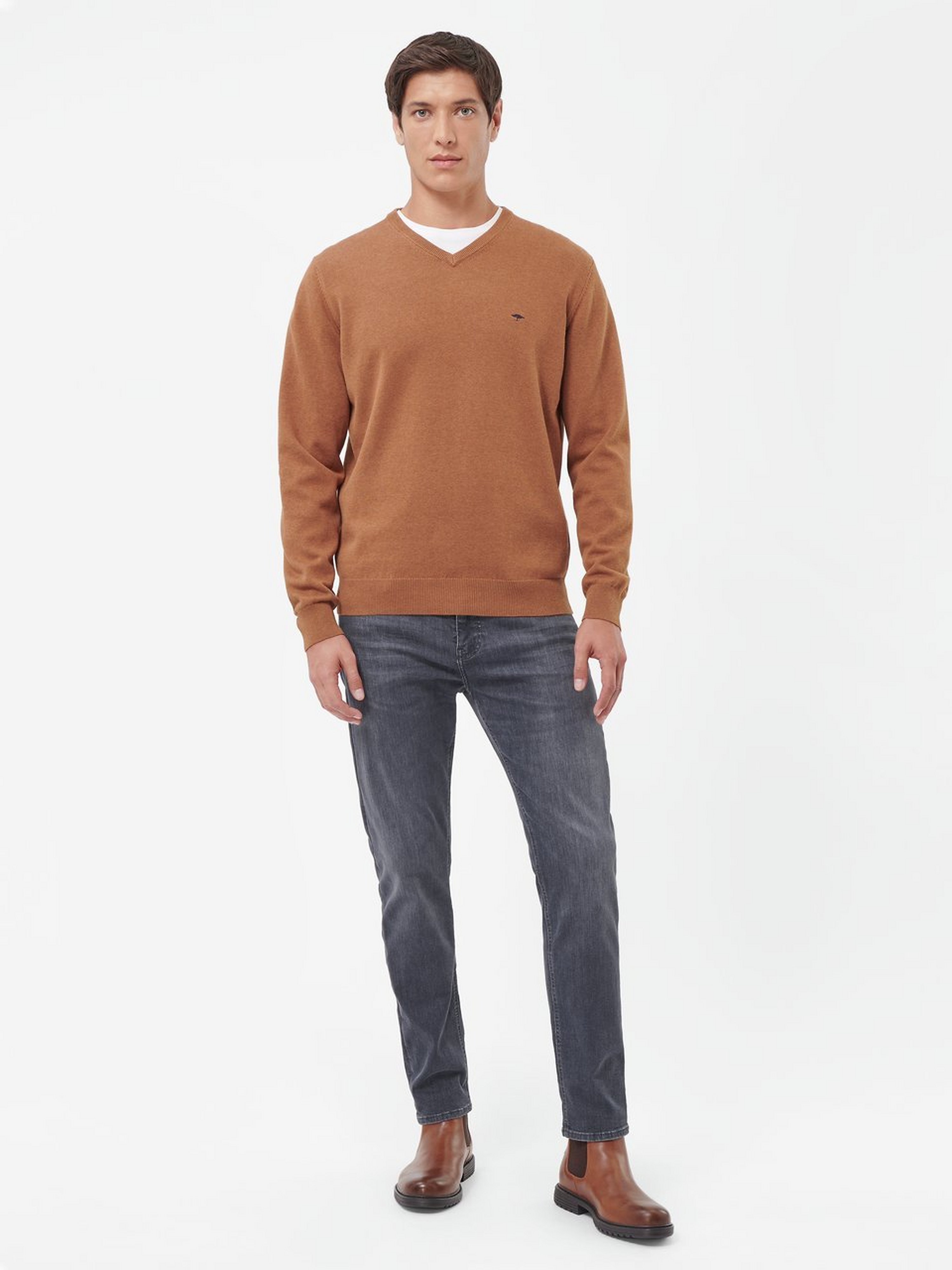 Pullover mit V-Ausschnitt