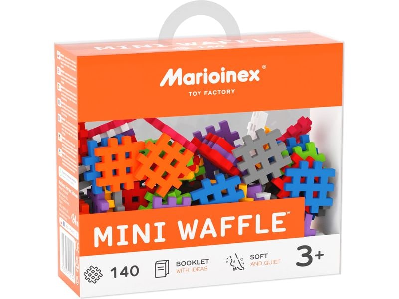 Max Bersinger Baukasten Marioinex Mini Waffle - 140 Teile Konstruktionsspielzeug