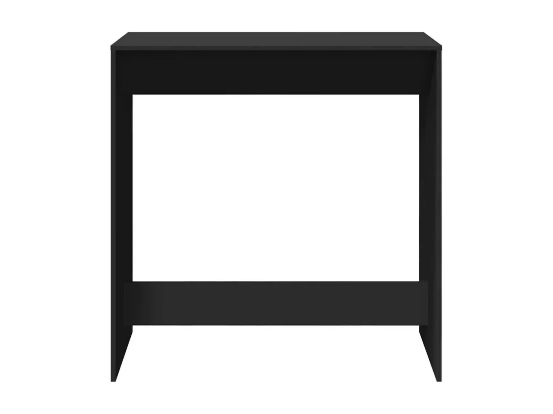Table de bar noir 102x50x103,5 cm bois d'ingénierie