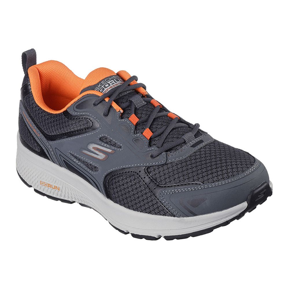 Skechers GO RUN CONSISTENT - Chaussures training Homme gris/orange