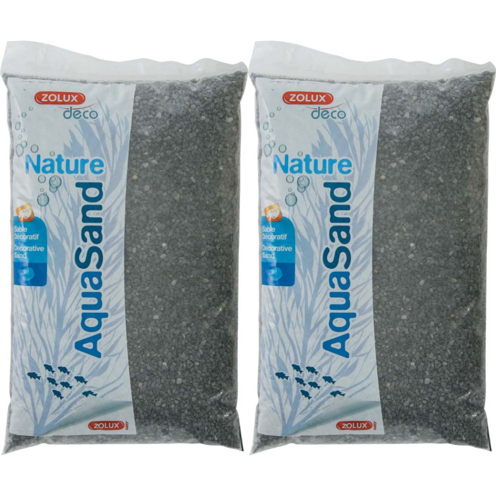Sol décoratif aquasand basalte noir 10 kg