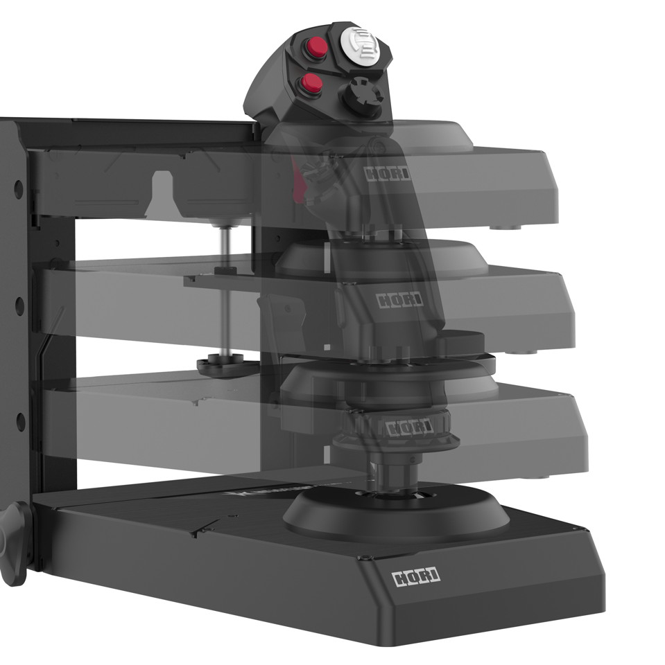 HORI - HORI HOTAS Flight Control System & Mount for PC (Windows 11/10) High-End Flight Stick & Throttle for PC Flight Sims