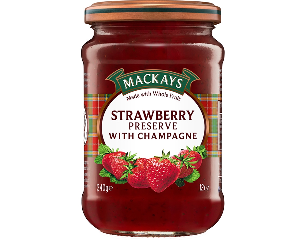 COMPOTA MACKAYS MORANGO E CHAMPANHE 340G