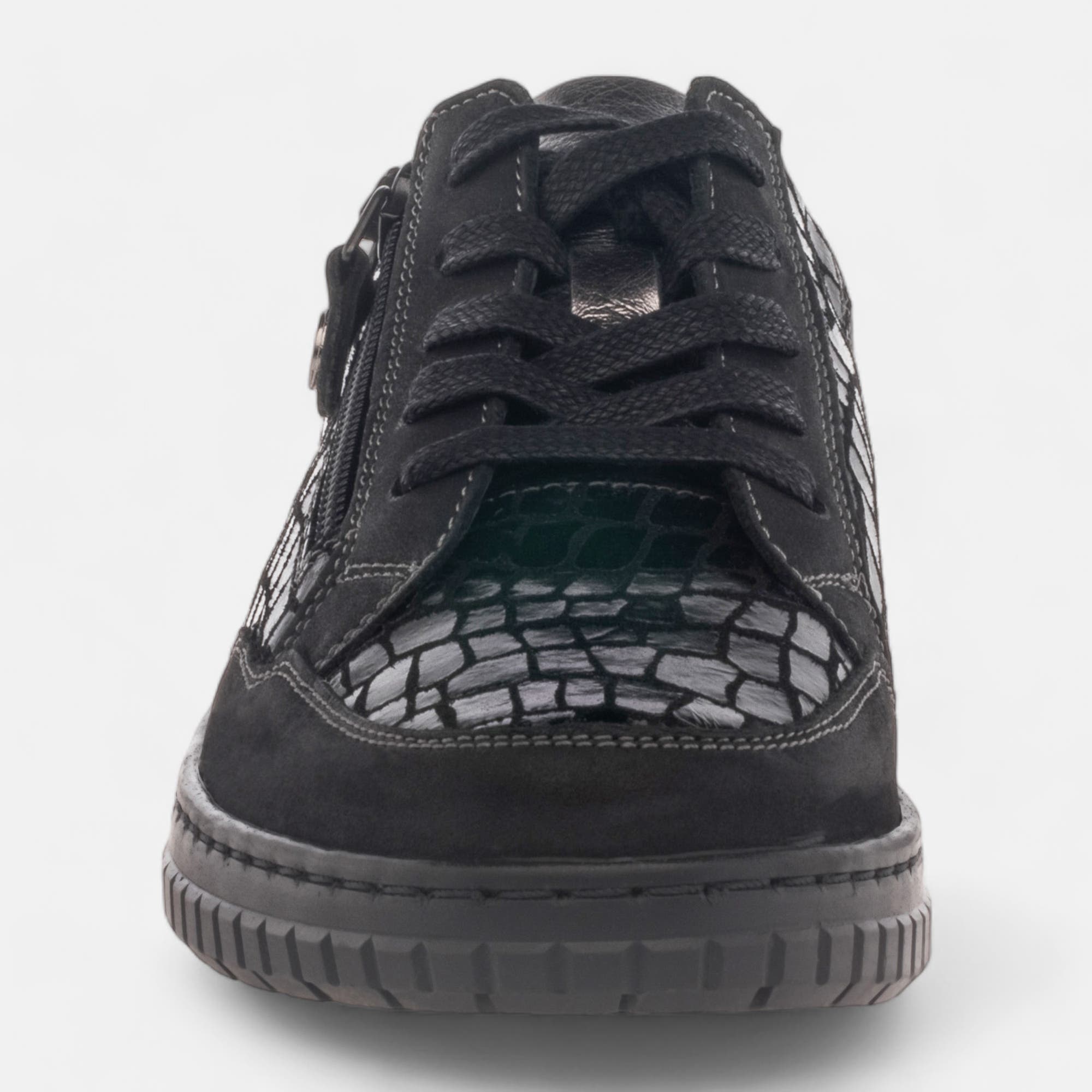 Derbies pieds sensibles Femme en cuir noir