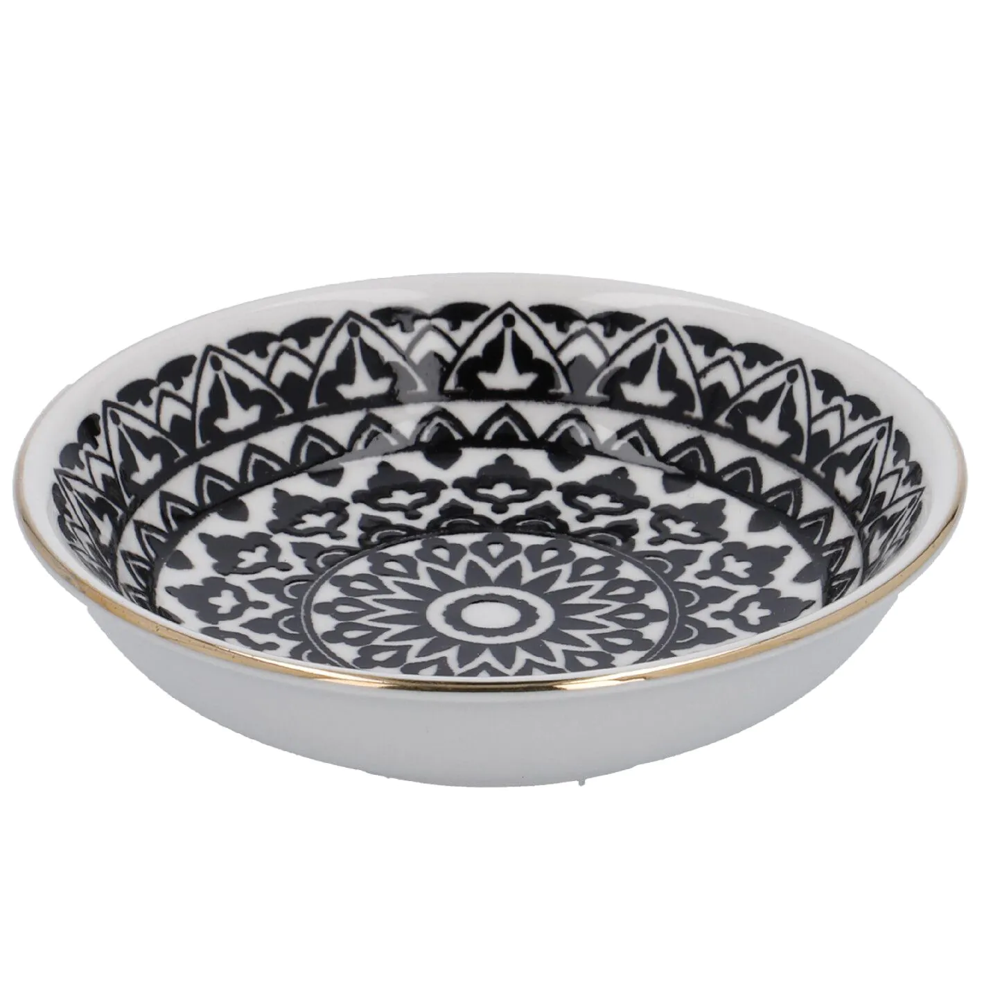 Schale China, klein, schwarz/weiß, Orient
