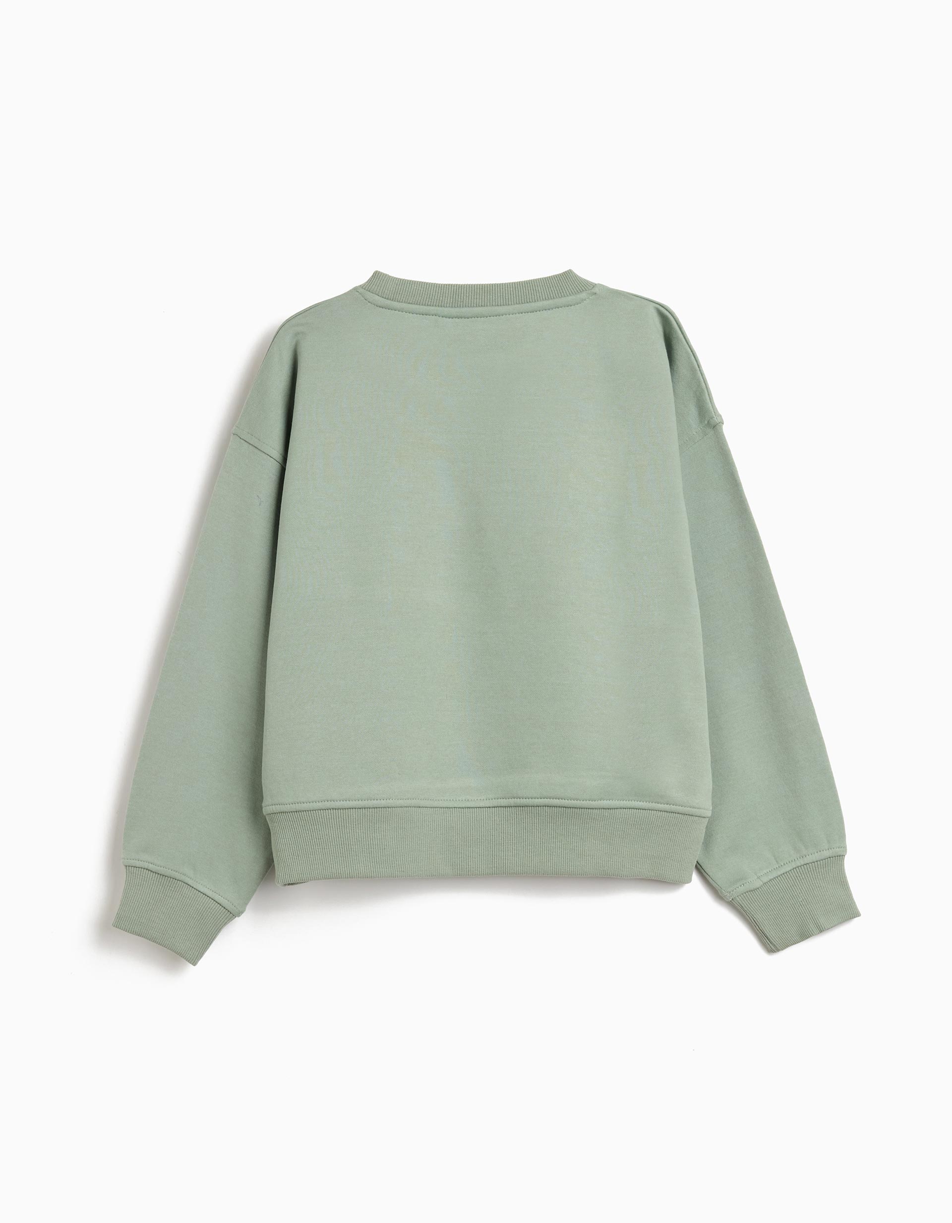Sweatshirt de Felpa, Menina, Verde