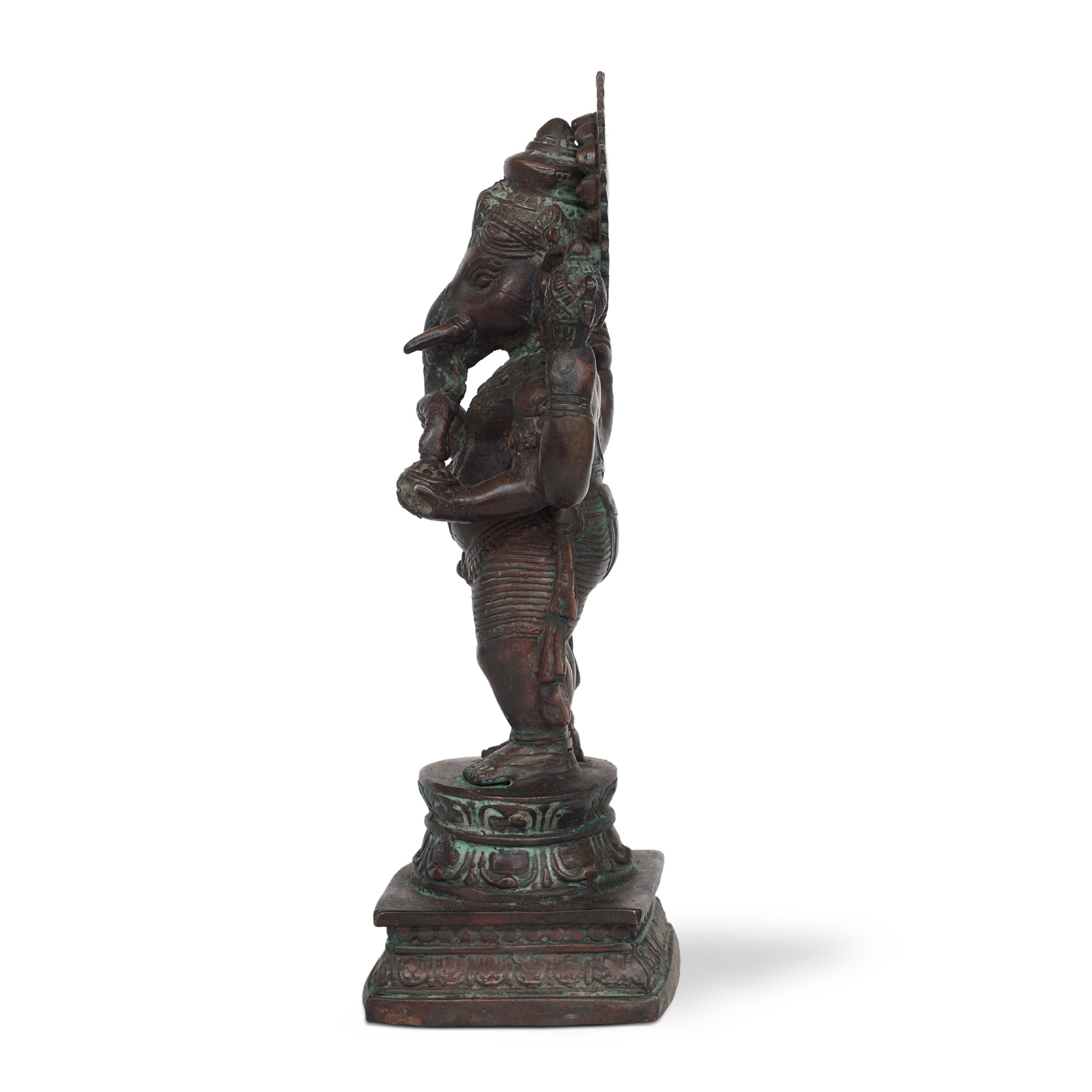 Bronze-Statue 'Ganesha stehend', H 24 cm, B 10 cm, T 7 cm von fischer's lagerhaus