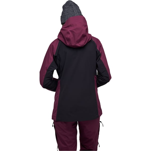 Veste de ski BLACK DIAMOND W DAWN PATROL HYBRID SHELL BLACKBERRY-BLACK