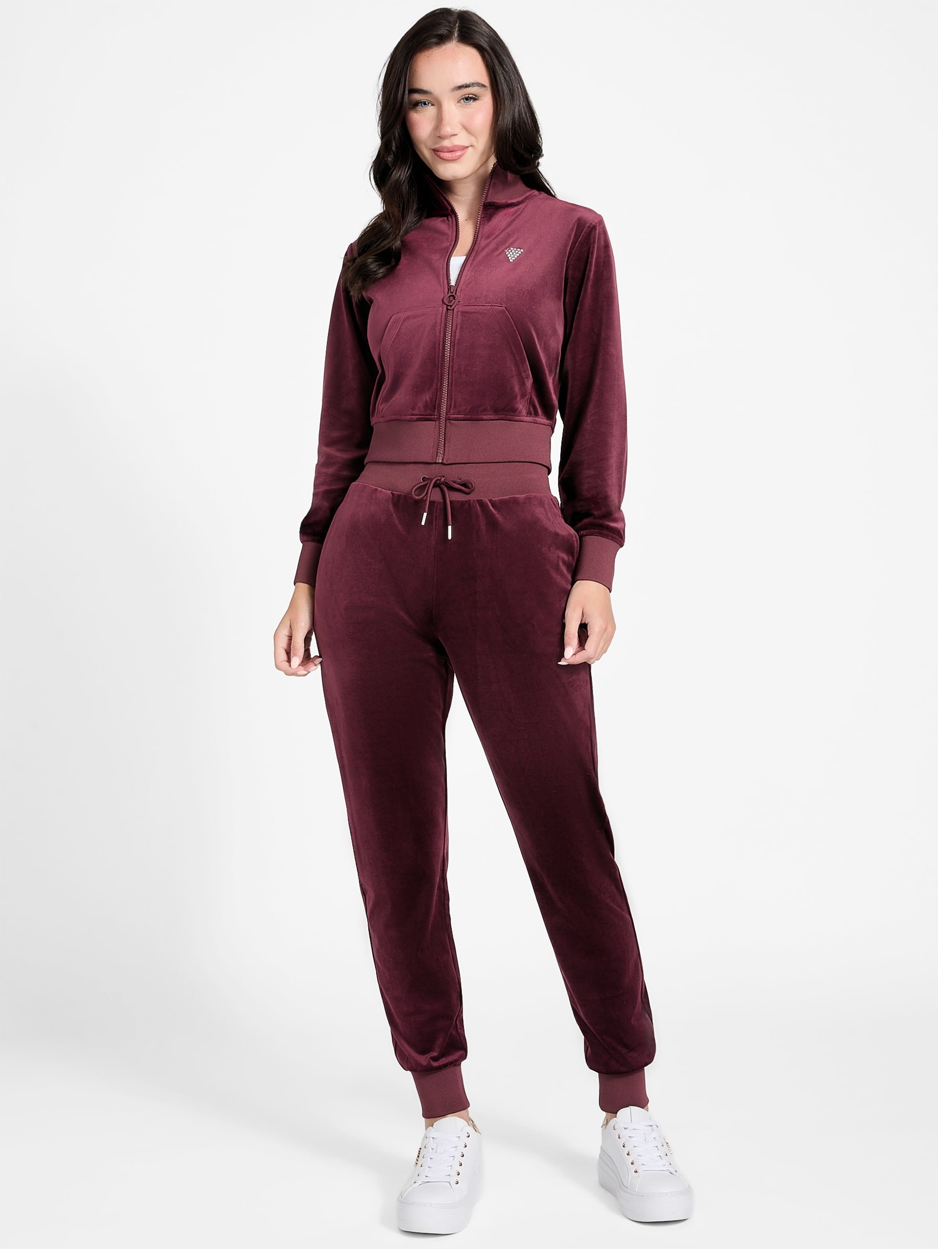 Calça Jogger de Veludo Couture