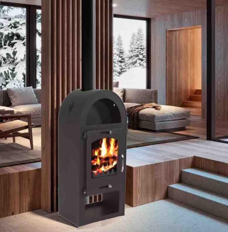 Kaminofen 9kW Holzofen Kachelofen Heizofen Ofen Kamin A+ 56311 AWZ