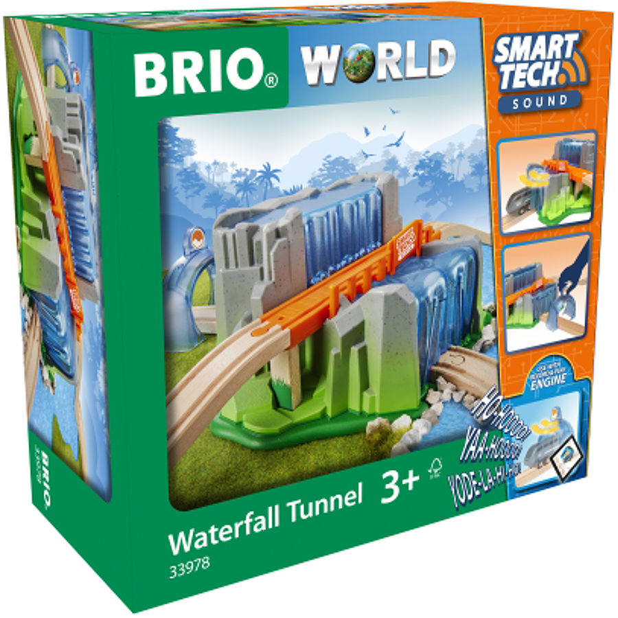 BRIO® WORLD Smart Tech Sound Wasserfall-Tunnel