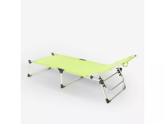 Chaise longue pliante en aluminium pour la plage San Vito Lo Capo