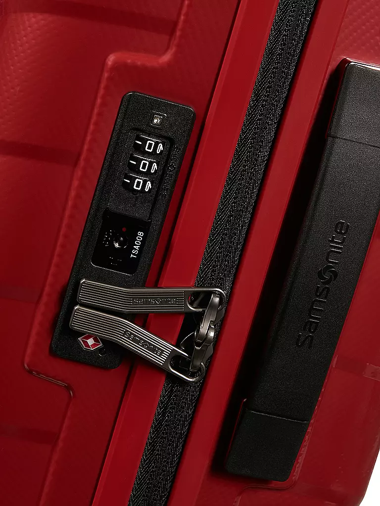 SAMSONITE Trolley ATTRIX SPINNER 55 erweiterbar Red rot