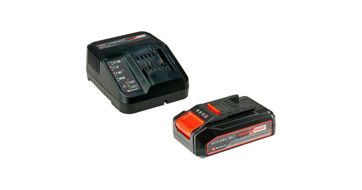 EINHELL18V 2,5Ah PXC Starter Kit set  (Zwart/rood)