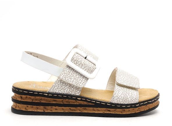 Rieker nu pieds talons femme 62950 blanc