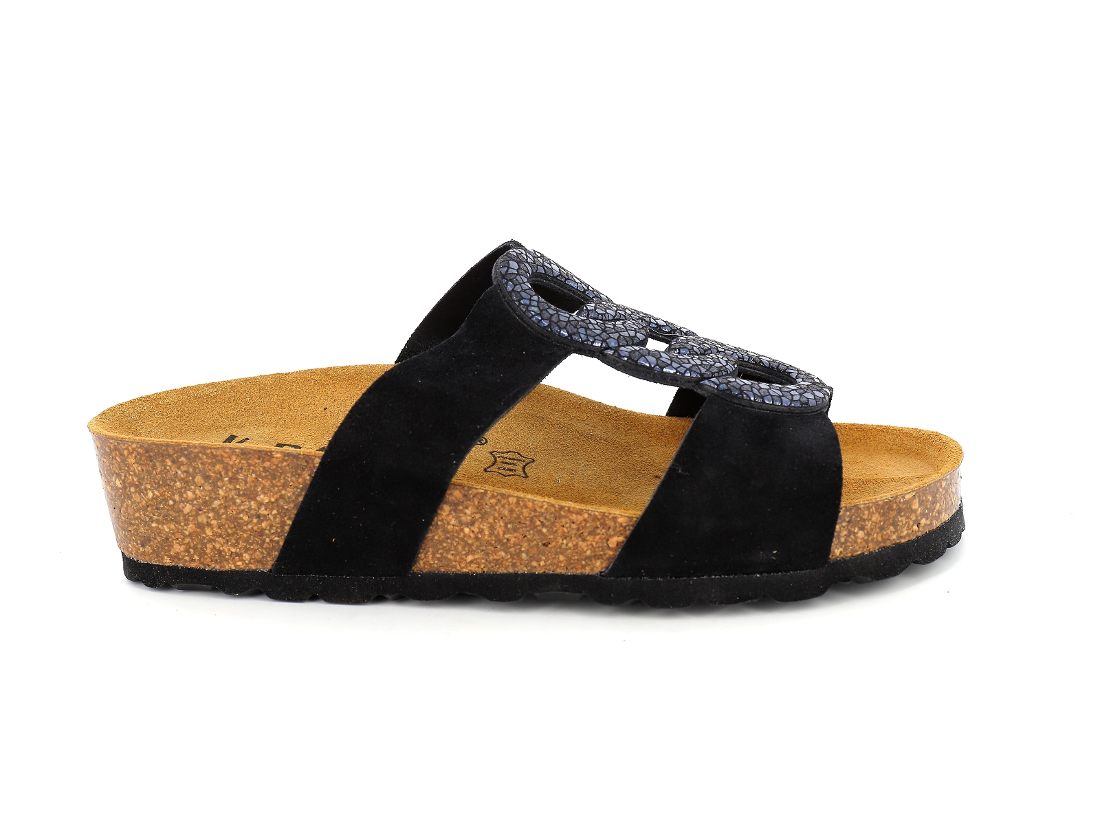 K. daques-GUALBA Cuir Velours Noir