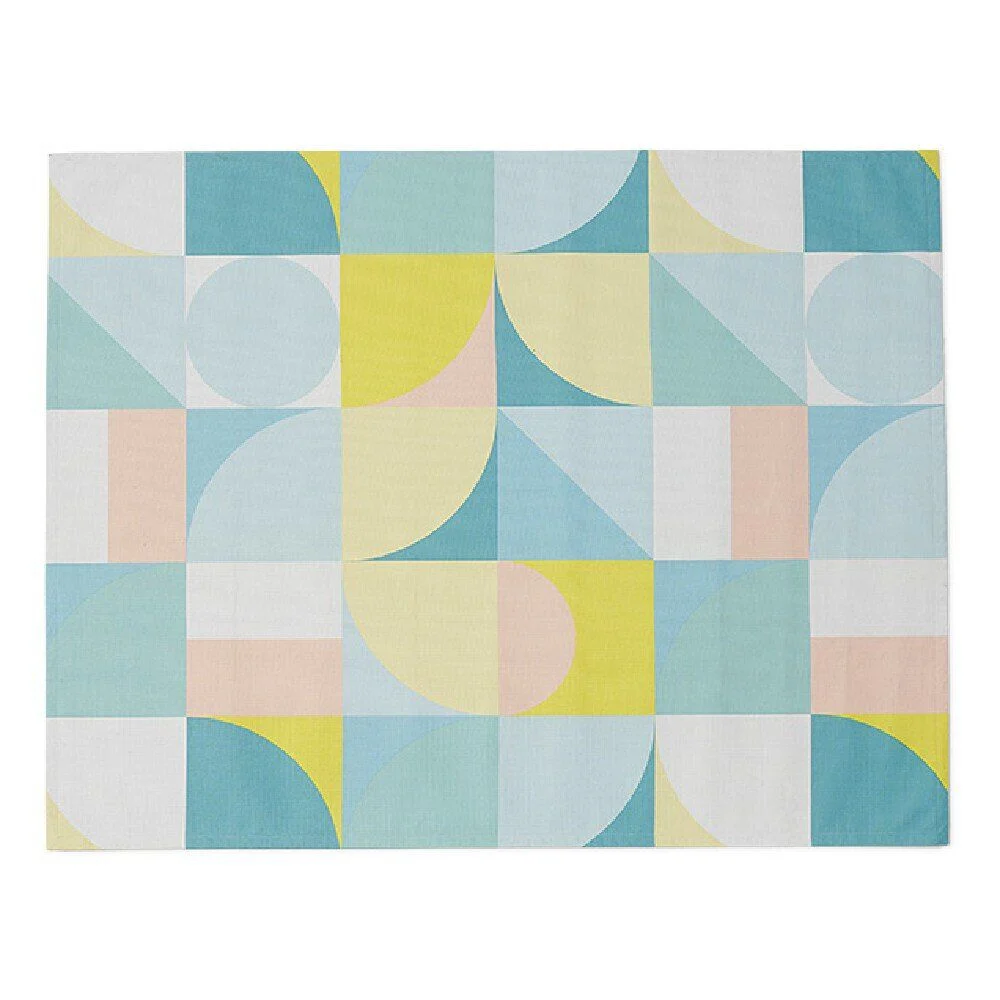 Tapis de jardin Berlingot antidérapant motif géométrique pastel