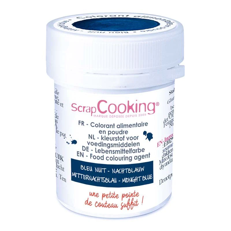 Colorant en poudre bleu nuit 5 g Scrapcooking